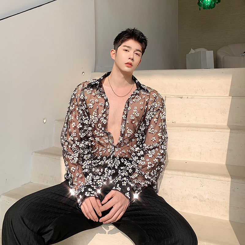 Sexy floral shirt！