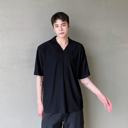 Men's striped short sleeve shirt!