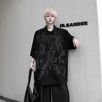 A sheer mesh oversized shirt!