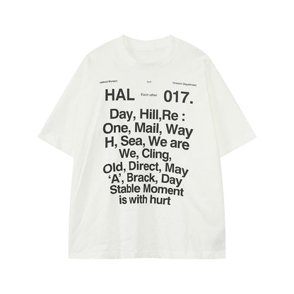 Printed Round Neck Pure Cotton Casual Short Sleeve Top！
