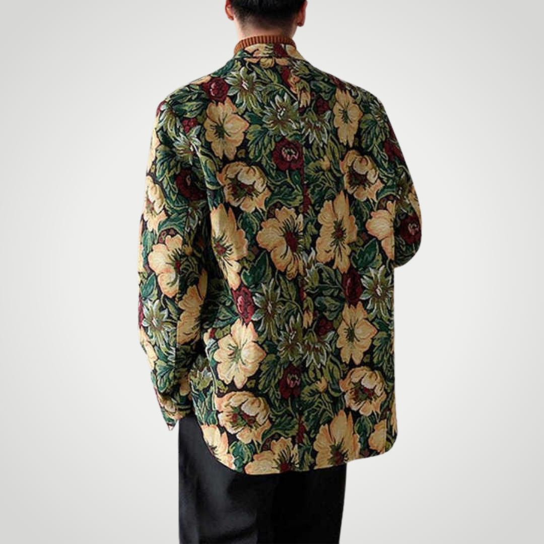botanical gobelin vintage jacket