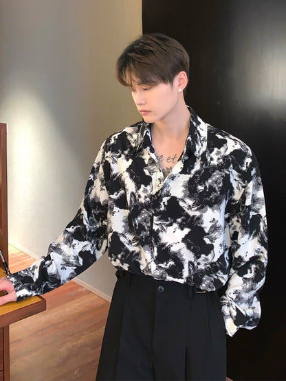 long sleeve flower shirt