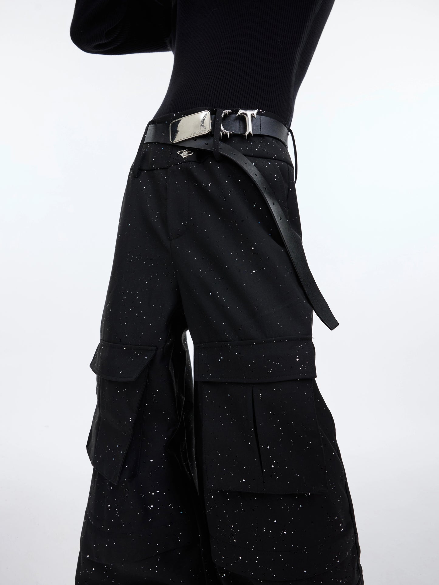 Sparkling Star Straight Relaxed Casual Pants